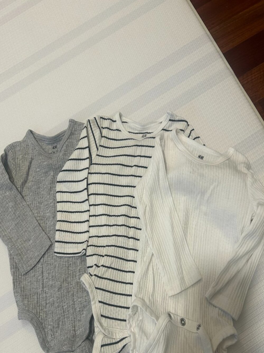 Set of 3 H&M baby bodysuits
